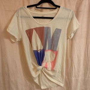 cute T with colorful letters
